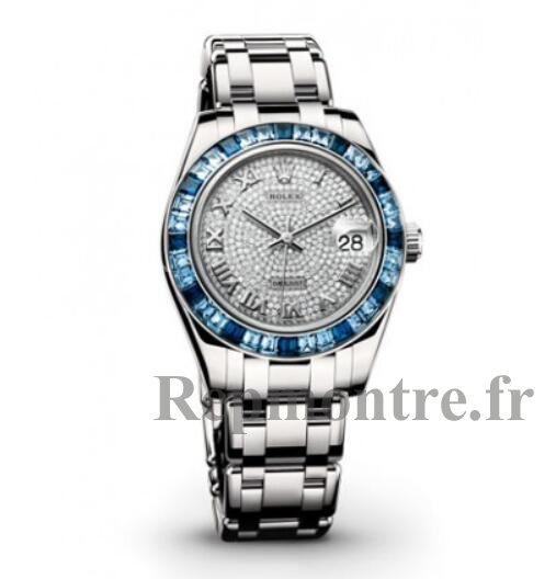 Réplique Rolex Datejust Pearlmaster Diamant Paver 18kt Blanc Or Dames 81349CRRPM - Cliquez sur l'image pour la fermer