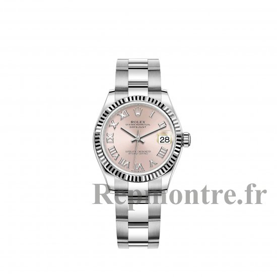 Réplique montre Rolex Datejust 31 Blanc Rolesor cadran rose bracelet Oyster - Cliquez sur l'image pour la fermer
