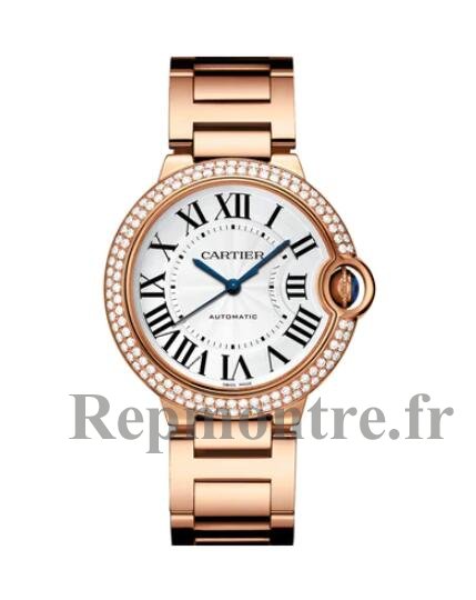 Replique Montre Cartier Ballon Bleu 36mm Or Rose Diamants Dame WJBB0067 - Cliquez sur l'image pour la fermer