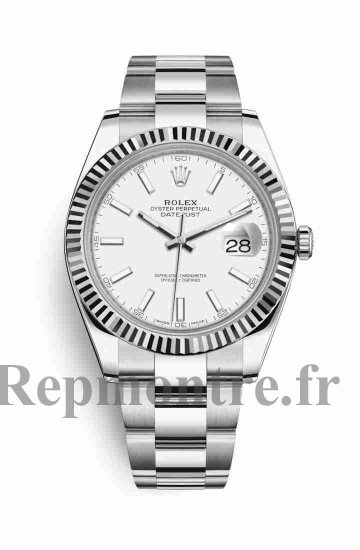 Réplique montre Rolex Datejust 41 blanc Roles 126334 511.OX.6670.LR.OPX17 - Cliquez sur l'image pour la fermer