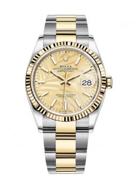 Replique Rolex Datejust 36 Rolesor combination of Oystersteel and yellow gold M126233-0038