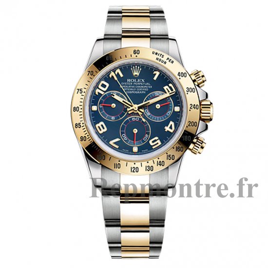 Réplique Rolex Cosmograph Daytona Cadran Bleu Montre Homme en acier inoxydable - Cliquez sur l'image pour la fermer