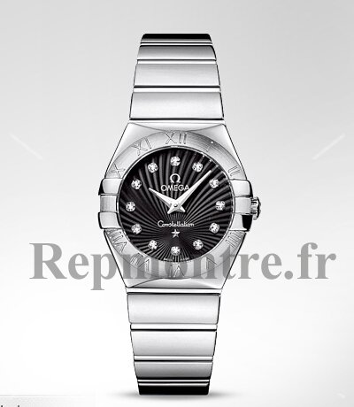 Réplique Omega Constellation diamant Noir Dial Dames Montre 123.10.27.60.51.002 - Cliquez sur l'image pour la fermer