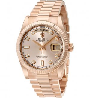 Réplique Rolex Day-Date Rose Cadran 18K Everose Rose President Dames 118235PDP