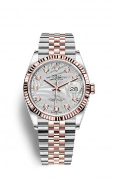 Replique Rolex Datejust 36 OysterAcier and EveOr Rose M126231-0037