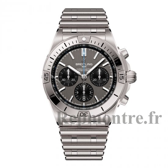 Breitling Chronomat B01 42 mm Copie montre pour homme Gris Acier inoxydable EB0134101M1E1 - Cliquez sur l'image pour la fermer