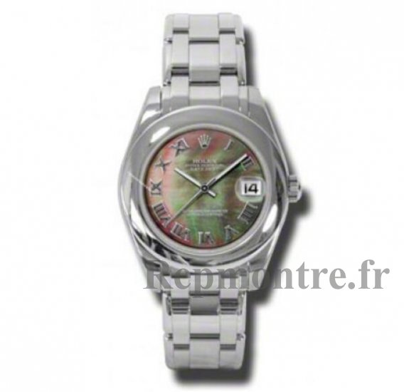 Réplique Rolex Masterpiece Noir Mere de perle Blanc Or Dames 81209BKMRPM - Cliquez sur l'image pour la fermer