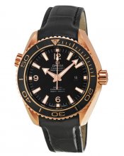 Réplique Omega Seamaster Planet Ocean Noir Cadran Noir Cuir Midsize 232.63.38.20.01.001