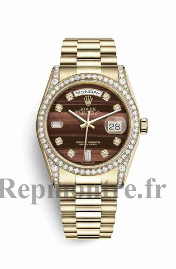 Réplique montre Rolex Day-Date 36 cerceaux en jaune serti de 118388 m118388-0129 - Cliquez sur l'image pour la fermer