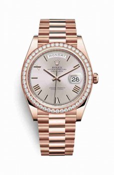 Réplique de montre Rolex Day-Date 40 Everose 18 ct 228345RBR m228345rbr-0008