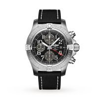 Breitling Avenger Chronographe GMT 45 Acier inoxydable Bracelet en cuir Copie montre A24315101B1X2