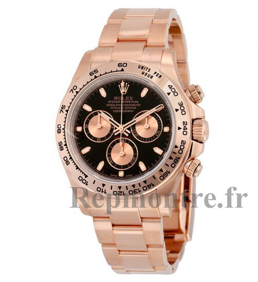 Réplique Rolex Cosmograph Daytona Cadran Noir 18kt Or Rose 116505BKSO - Cliquez sur l'image pour la fermer