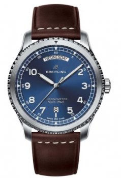 Replique Breitling Navitimer 8 Automatique Day & Date 41 Acier inoxydable Bleue Dial A45330101C1X2