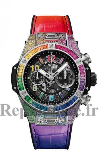 Replique HUBLOT Big Bang Unico Titanium Rainbow 45mm 411.NX.1117.LR.0999 - Cliquez sur l'image pour la fermer