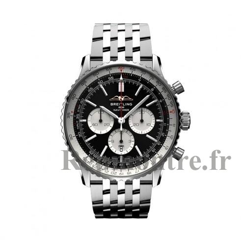 Replique Montre Breitling Navitimer B01 Chronographe 46 Acier inoxydable Noir Dial AB0137211B1A1 - Cliquez sur l'image pour la fermer