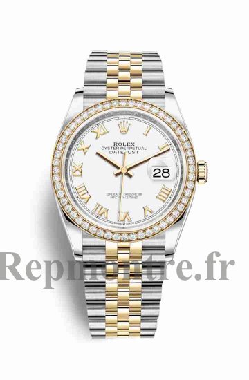 Réplique montre Rolex Datejust 36 Jaune Roles jaune 18 ct 126283RBR AB2030161C1S1 - Cliquez sur l'image pour la fermer