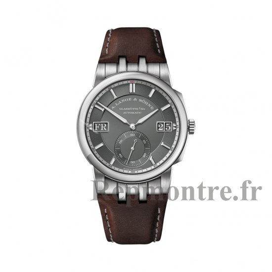 Replique A. Lange & Sohne Odysseus Blanc Or / Gris / Cuir 363.038 - Cliquez sur l'image pour la fermer