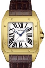 Réplique Cartier Santos 100 Grand Automatique Jaune Or W20071Y1