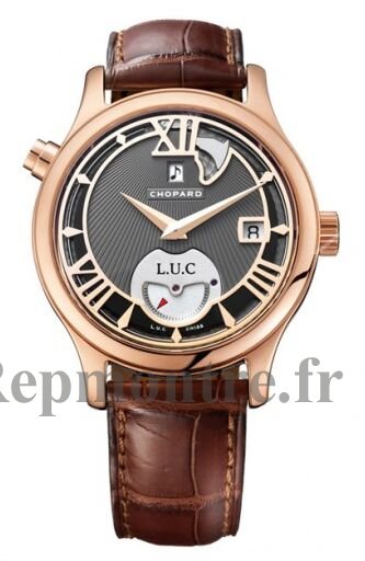 Chopard 18k Or rose LUC hommes Réplique Montre 161912-5002 - Cliquez sur l'image pour la fermer