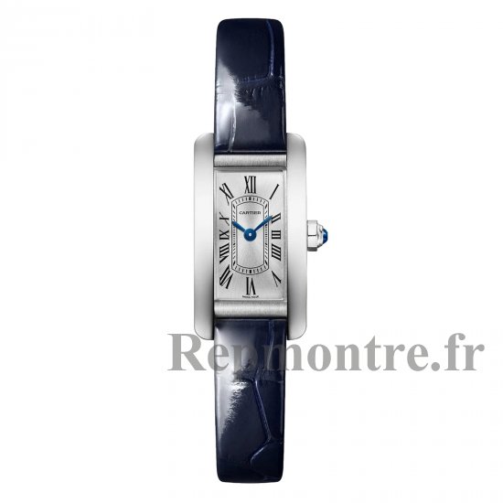 Cartier Tank Americaine Replique montre Mini Quartz Acier Cuir WSTA0081 - Cliquez sur l'image pour la fermer