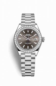 Réplique montre Rolex Datejust 28 279136RBR Gris fonce Cadran m279136rbr-0009