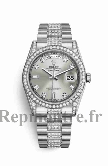 Réplique montre Rolex Day-Date 36 18 ct en blanc cosses de 118389 m118389-0029 - Cliquez sur l'image pour la fermer