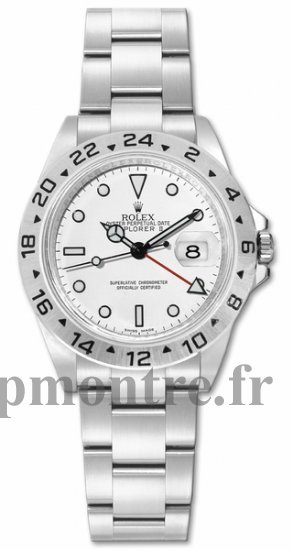 Rolex Explorer II GMT Automatique Steel blanc Dial Réplique Montre 16570 - Cliquez sur l'image pour la fermer