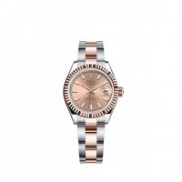 Replique Rolex Lady-Datejust Rolesor Oystersteel 18 ct Everose gold M279171-0024