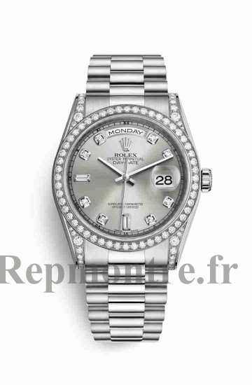 Réplique montre Rolex Day-Date 36 cerceaux en blanc sertie de 118389 m118389-0008 - Cliquez sur l'image pour la fermer