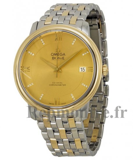 Réplique Omega De Ville Prestige Champagne Cadran Inoxydable Acier et 18kt Or 424.20.37.20.58.001 - Cliquez sur l'image pour la fermer