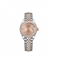 Replique Rolex Lady-Datejust Oystersteel and 18 ct Everose gold M279381RBR-0027