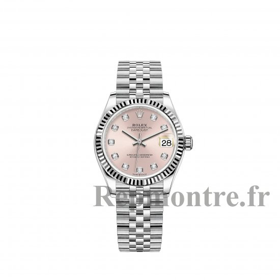Réplique montre Rolex Datejust 31 Blanche Rolesor bracelet Jubilee cadran rose - Cliquez sur l'image pour la fermer