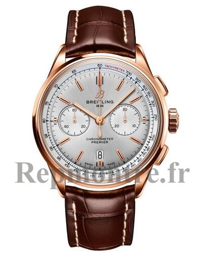 Réplique de Breitling Premier B01 Chronographe 42 Or Rouge RB0118371G1P1 - Cliquez sur l'image pour la fermer