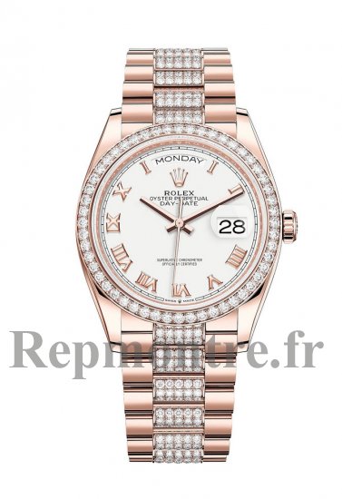 Replique Rolex Day-Date 36 montre 18 ct Everose gold M128345RBR-0055 - Cliquez sur l'image pour la fermer