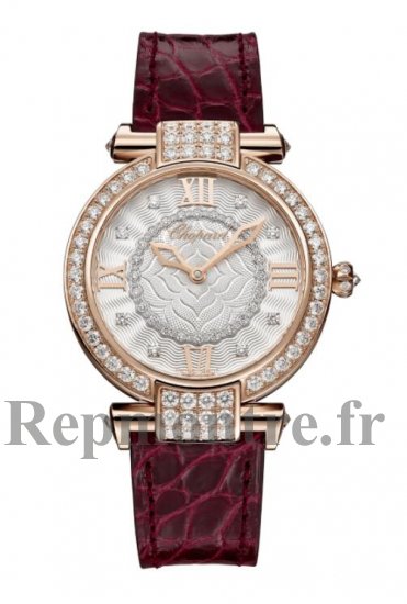 Replique Chopard Imperiale Joaillerie 18k Rose Gold Diamond & Leather Strap montre - Cliquez sur l'image pour la fermer