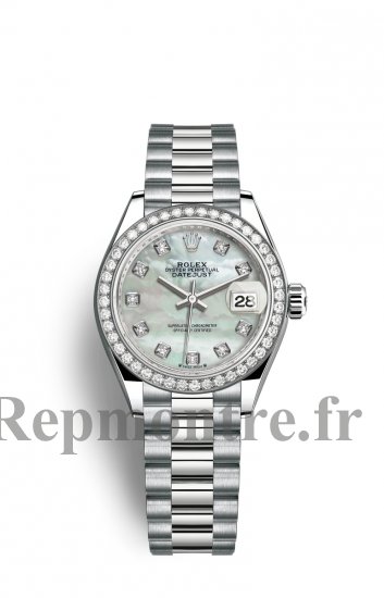 Replique Montre Rolex Dame-Datejust 18 ct Blanc Or M279139RBR-0008 - Cliquez sur l'image pour la fermer