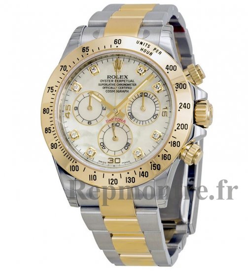 Réplique Rolex Cosmograph Daytona Diamant mere de perle Cadran Oyster Bracelet 116523-MDO - Cliquez sur l'image pour la fermer