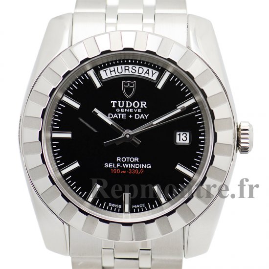 Réplique Tudor Classic Date-Day White/Steel 41 mm 23010-62110 - Cliquez sur l'image pour la fermer