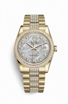 Réplique montre Rolex Day-Date 36 jaune 18 ct 118348 m118348-0047