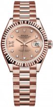 Replique Rolex Lady-Datejust montre 18 ct Everose gold - M279175-0029