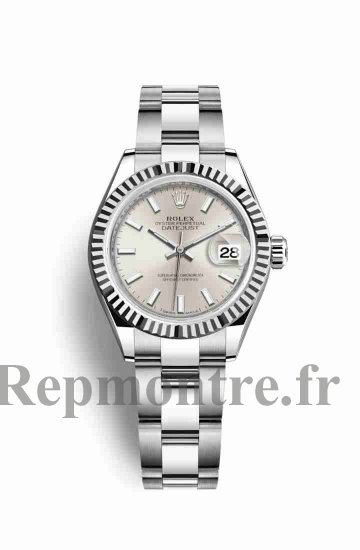 Réplique montre Rolex Datejust 28 Blanc Roles en blanc 279174 Argent Cadran m279174-0006 - Cliquez sur l'image pour la fermer