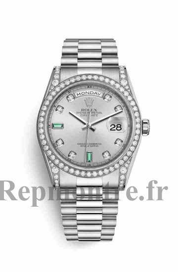 Réplique montre Rolex Day-Date 36 18 ct en blanc cosses de 118389 m118389-0078 - Cliquez sur l'image pour la fermer