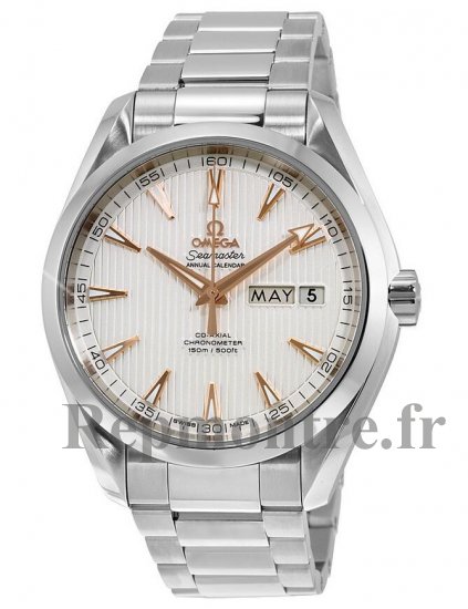 Réplique Omega Aqua Terra Co-Axial Annual Calendar Argent Cadran 231.10.43.22.02.003 - Cliquez sur l'image pour la fermer