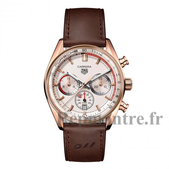 TAG Heuer Carrera Chronosprint X Porsche Special Edition 42 mm Montre Copie pour homme Beige CBS2040.FC8318 - Cliquez sur l'image pour la fermer