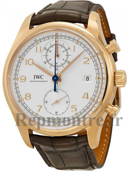 Réplique IWC Portuguese Chronographe Classic Automatique Rose Or IW390402 - Cliquez sur l'image pour la fermer