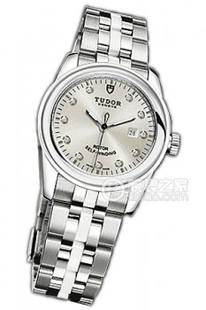 Réplique Tudor Glamour Date 53010W-68030W Blanc 11 Diamants Femme