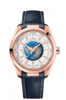 AAA Réplique Montre OMEGA Seamaster Worldtimer 220.53.43.22.02.001