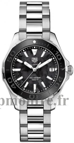 AAA de haute Réplique montre Tag Heuer Aquaracer Noir Mere de Pearl Cadran Mes dames WAY131K.BA0748 - Cliquez sur l'image pour la fermer