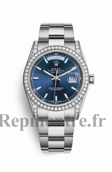 Réplique montre Rolex Day-Date 36 cosses en blanc de 118389 Cadran m118389-0125 - Cliquez sur l'image pour la fermer