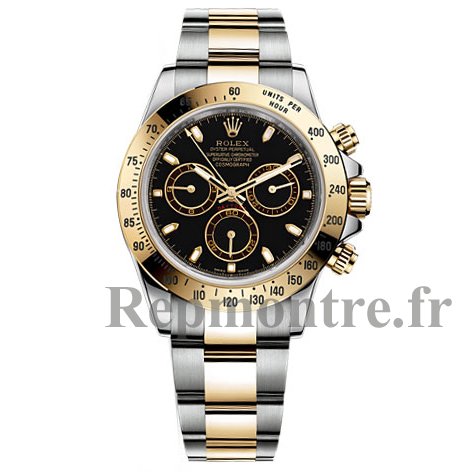 Réplique Rolex Daytona Noir Indice Cadran Bracelet Oyster Montre Homme - Cliquez sur l'image pour la fermer